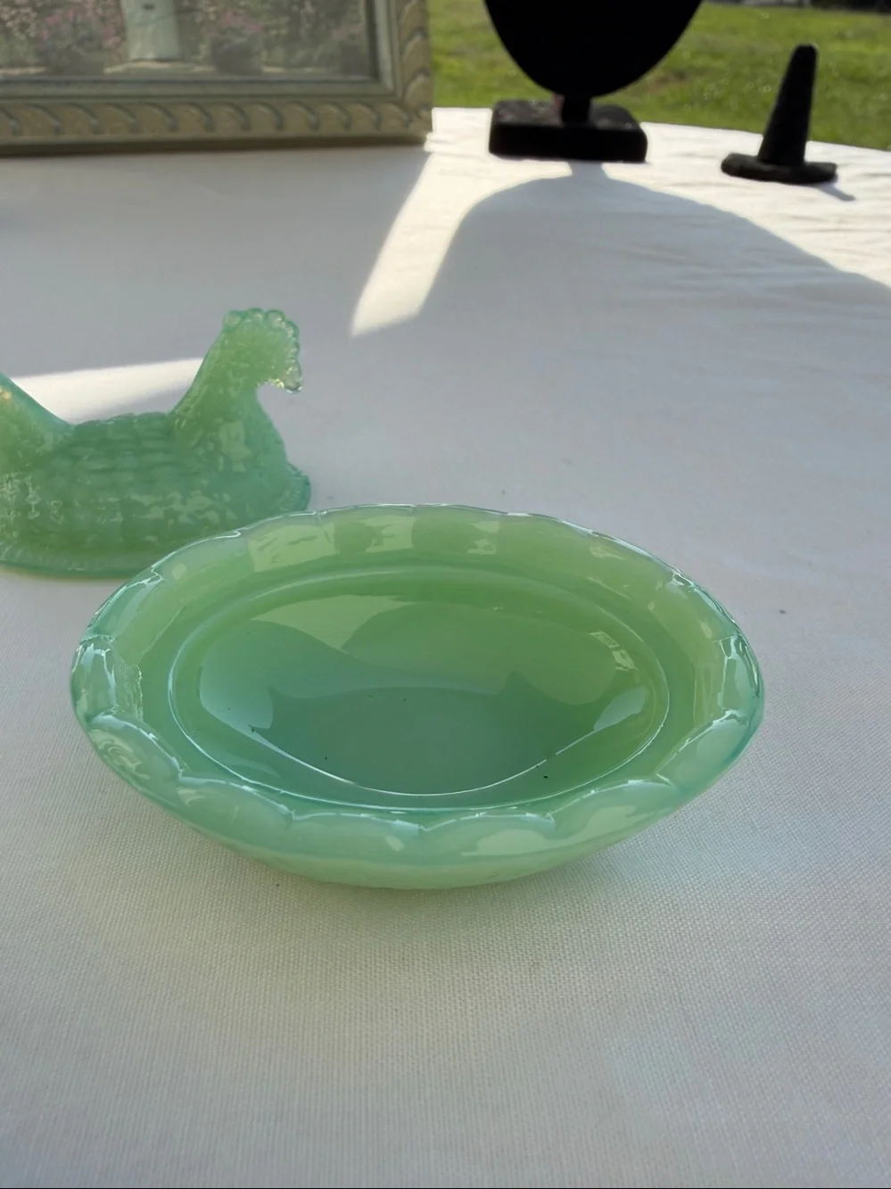Mini Hen on a nest salt cellar